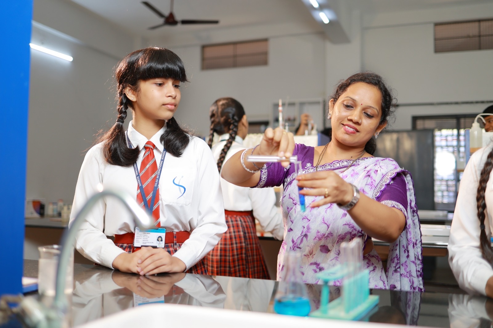 Students at Silas International School